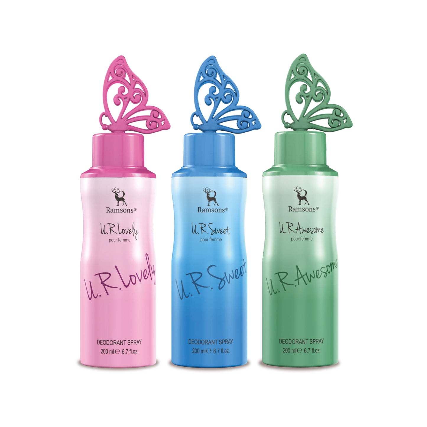 Ramsons U.R. Deo Set – U.R. Lovely, U.R. Sweet & U.R. Awesome (For Women)