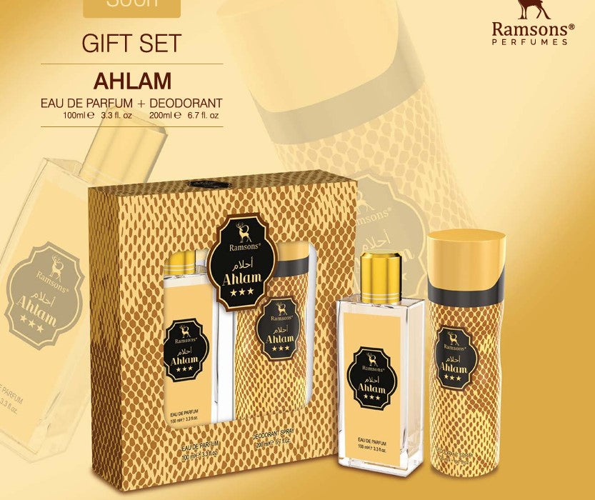 Ramsons Ahlam Gift Set – Eau De Parfum + Deodorant (100ml + 200ml)
