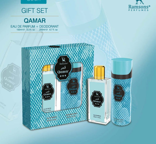 Ramsons Qamar Gift Set – Eau De Parfum + Deodorant (100ml + 200ml)